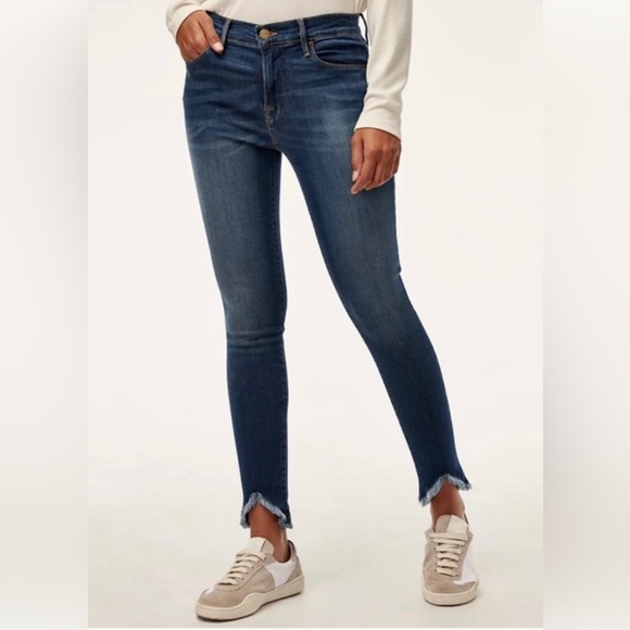Anthropologie Frame Sulman skinny jeans with frayed hem 28 - Picture 3 of 9